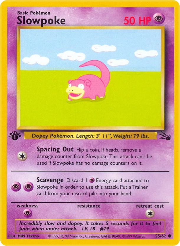 Slowpoke 55/62 (Fossil)  - 1st Edition | Good Games Adelaide SA