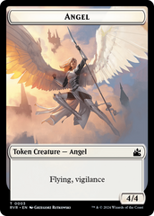 Spirit (0018) // Angel (0003) Double-Sided Token [Ravnica Remastered Tokens] | Good Games Adelaide SA