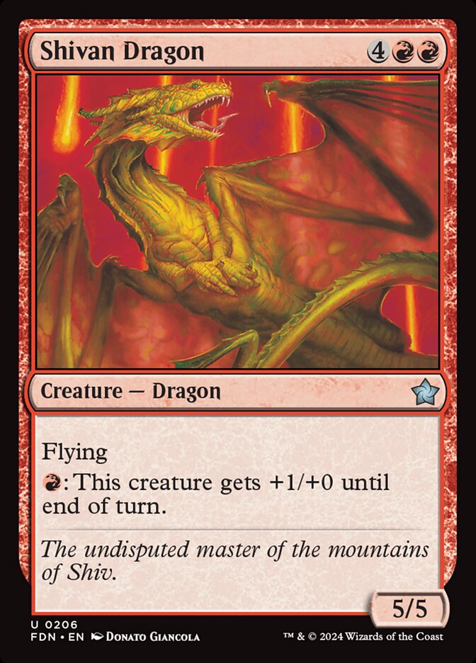 Shivan Dragon 206 (Foundations)  | Good Games Adelaide SA