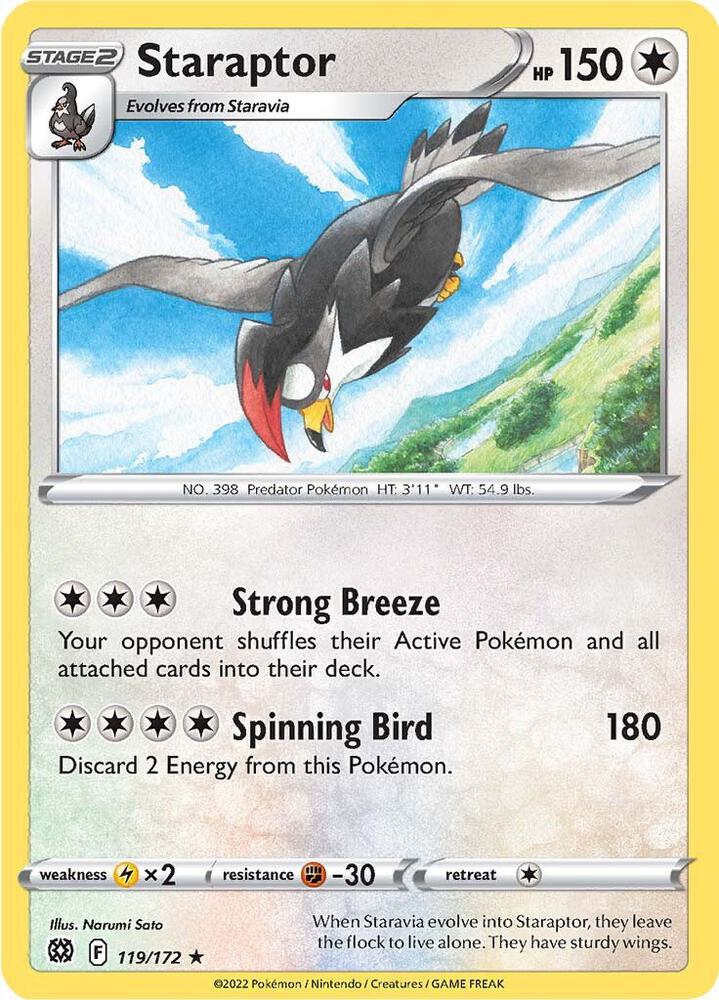 Staraptor 119/172 (SWSH09: Brilliant Stars)  | Good Games Adelaide SA