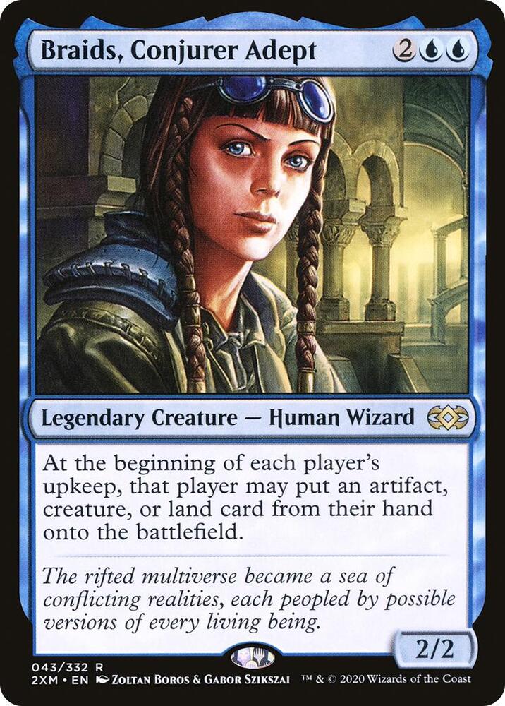 Braids, Conjurer Adept 43 (Double Masters)  - Foil | Good Games Adelaide SA