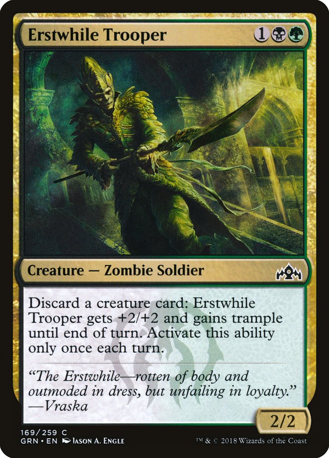 Erstwhile Trooper 169 (Guilds of Ravnica)  | Good Games Adelaide SA