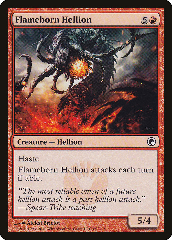 Flameborn Hellion 89 (Scars of Mirrodin)  - Foil | Good Games Adelaide SA