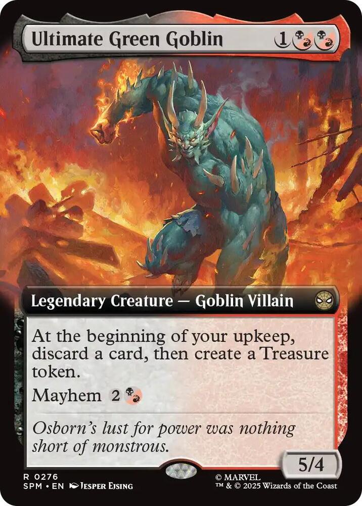 Ultimate Green Goblin  276/198 (Marvel's Spider-Man)  - Extended Art Foil | Good Games Adelaide SA