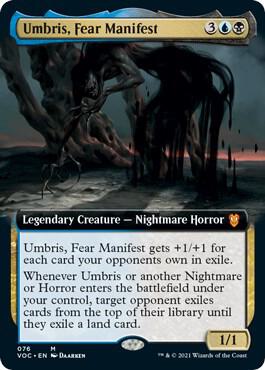 Umbris Fear Manifest Extended Art 76 (Commander: Innistrad: Crimson Vow)  | Good Games Adelaide SA