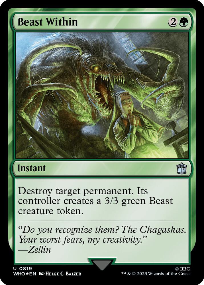 Beast Within 819 (Universes Beyond: Doctor Who)  - Foil | Good Games Adelaide SA