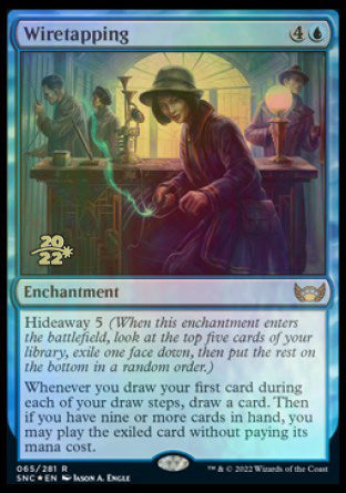 Wiretapping [Streets of New Capenna Prerelease Promos] | Good Games Adelaide SA