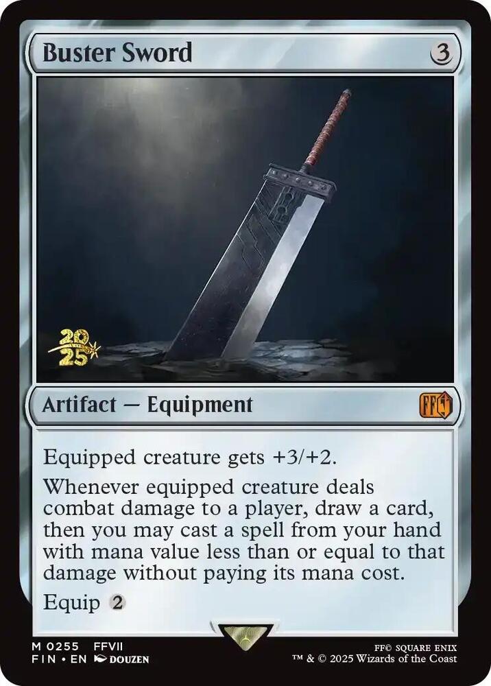 Buster Sword 255 (Prerelease Cards)  - Foil | Good Games Adelaide SA