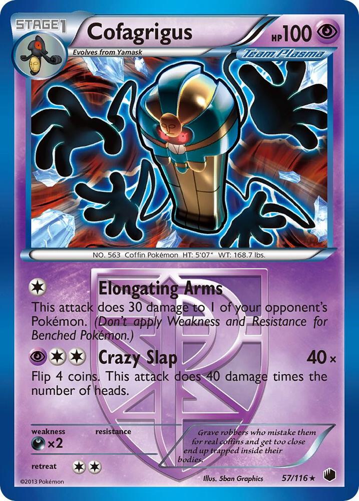 Cofagrigus Team Plasma 57 57/116 (Plasma Freeze)  | Good Games Adelaide SA