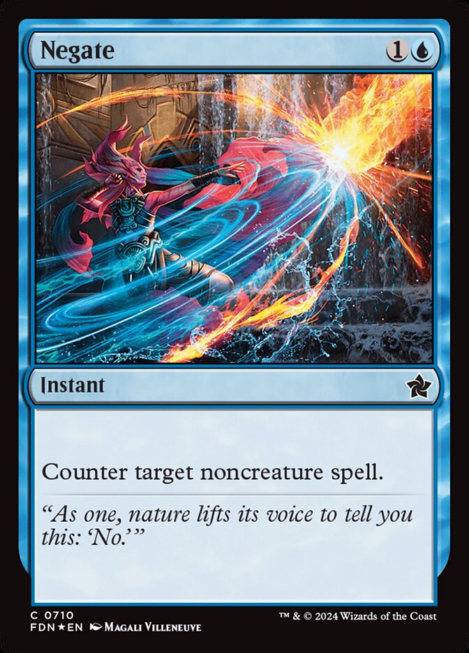 Negate 710 (Foundations)  - Foil | Good Games Adelaide SA