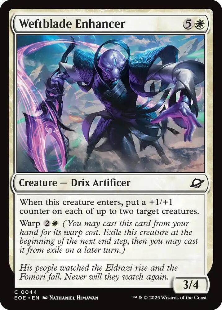 Weftblade Enhancer 44 (Edge of Eternities)  - Foil | Good Games Adelaide SA