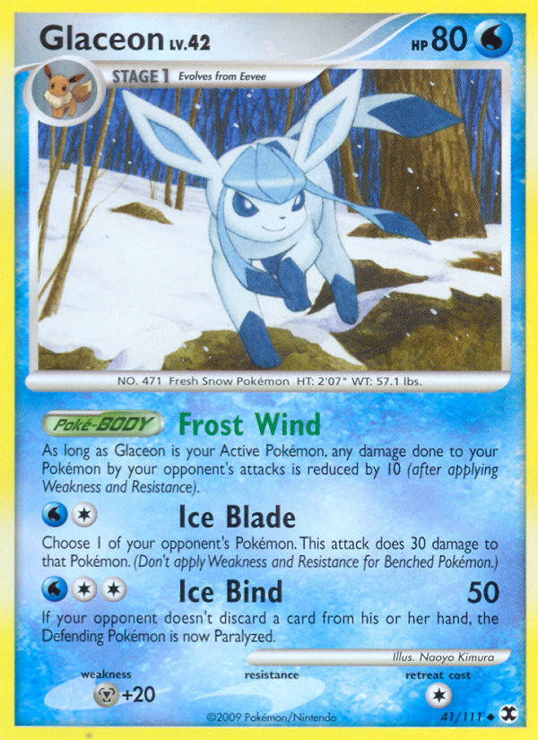 Glaceon (41/111) [Platinum: Rising Rivals] | Good Games Adelaide SA