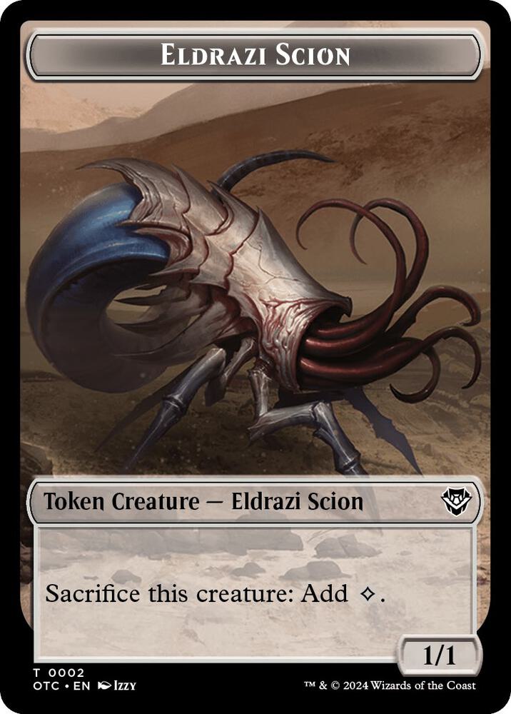 Eldrazi Scion Manifest Double Sided Token 2 // 28 (Commander: Outlaws of Thunder Junction)  | Good Games Adelaide SA