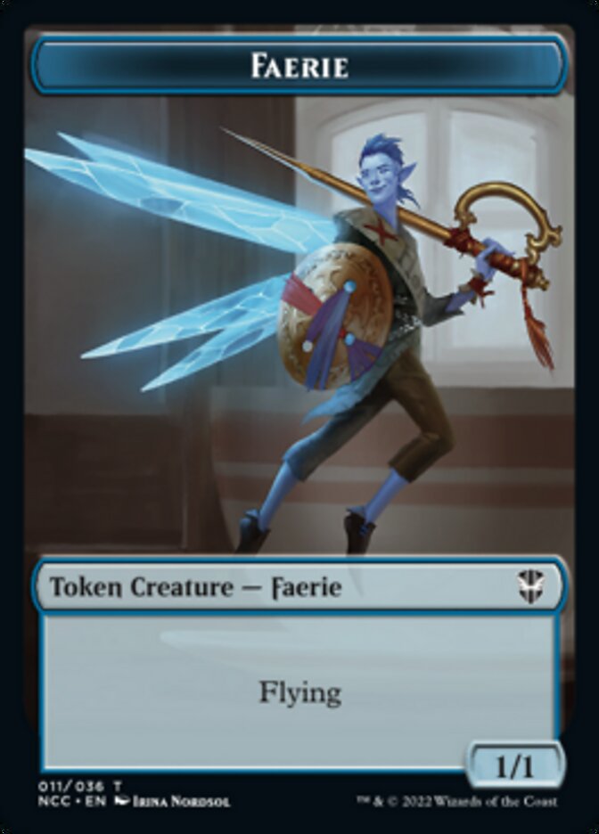 Faerie // Rogue Double-sided Token [Streets of New Capenna Commander Tokens] | Good Games Adelaide SA