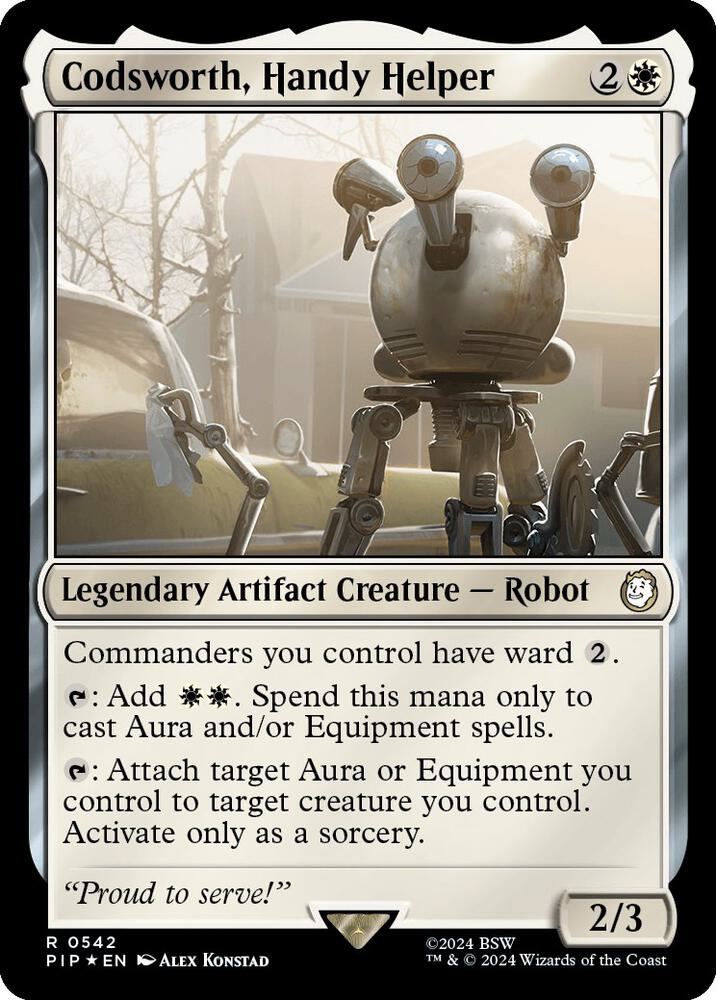 Codsworth Handy Helper Surge Foil 542 (Universes Beyond: Fallout)  - Foil | Good Games Adelaide SA