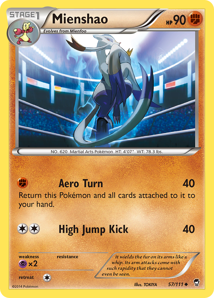 Mienshao (57/111) [XY: Furious Fists] | Good Games Adelaide SA