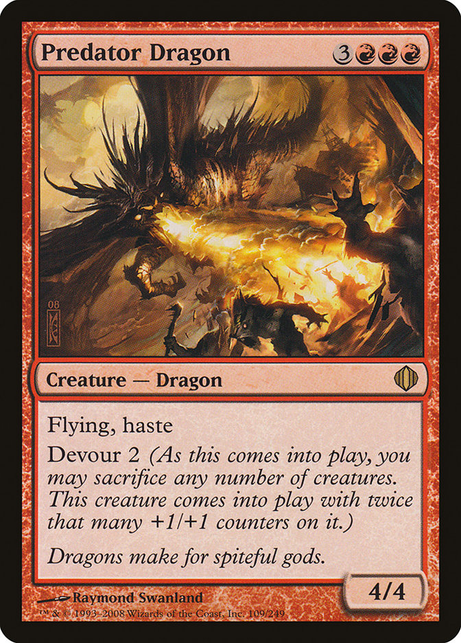 Predator Dragon 109 (Shards of Alara)  - Foil | Good Games Adelaide SA