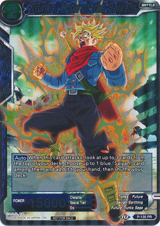 Trunks, Hope of the Saiyans (Series 7 Super Dash Pack) (P-135) [Promotion Cards] | Good Games Adelaide SA