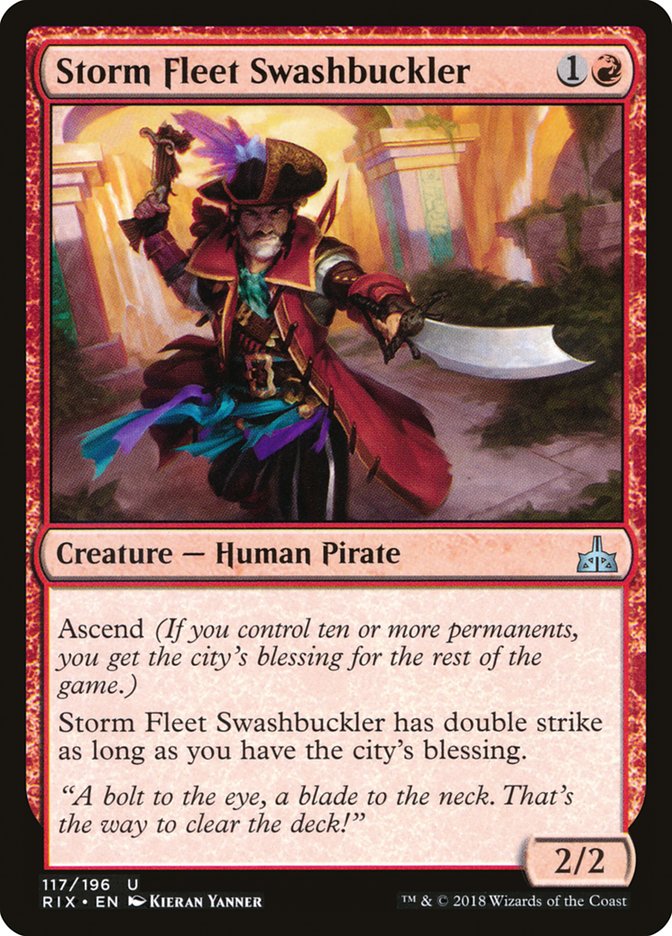 Storm Fleet Swashbuckler 117 (Rivals of Ixalan)  | Good Games Adelaide SA