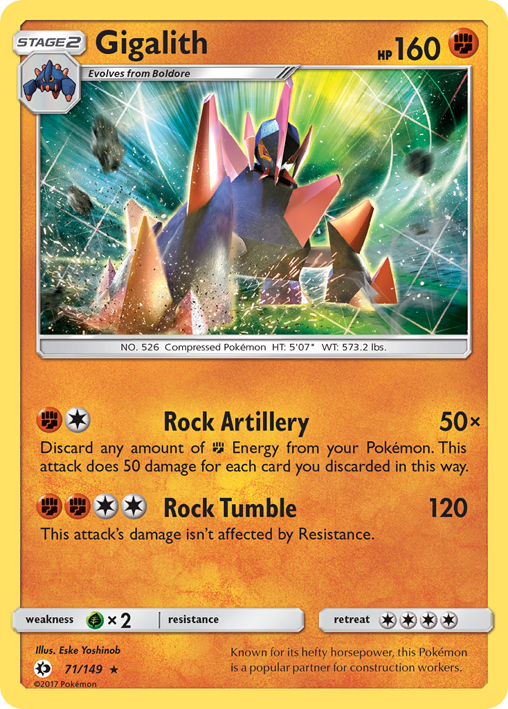 Gigalith (71/149) [Sun & Moon: Base Set] | Good Games Adelaide SA