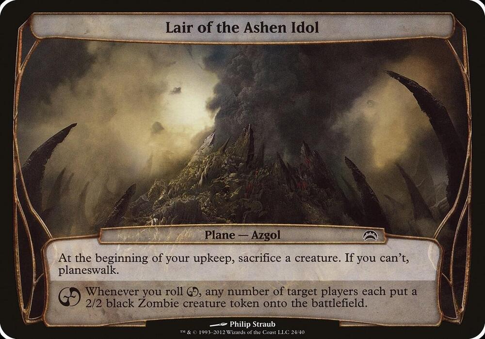 Lair of the Ashen Idol Planechase 2012 24 (Oversize Cards)  | Good Games Adelaide SA