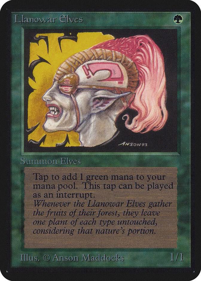 Llanowar Elves  (Alpha Edition)  | Good Games Adelaide SA