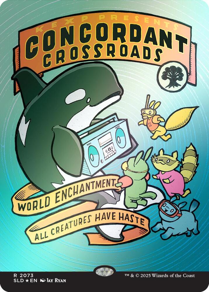 Concordant Crossroads 2073 Rainbow Foil 2073 (Secret Lair Drop Series)  - Foil | Good Games Adelaide SA