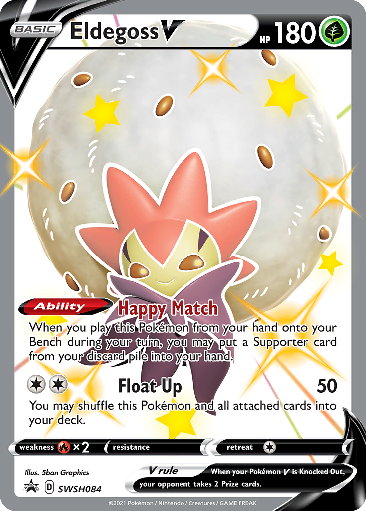 Eldegoss V (SWSH084) (Jumbo Card) [Sword & Shield: Black Star Promos] | Good Games Adelaide SA