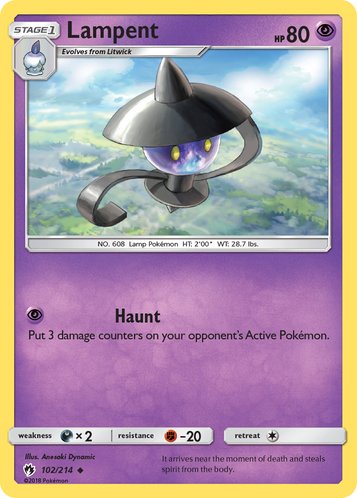 Lampent (102/214) [Sun & Moon: Lost Thunder] | Good Games Adelaide SA