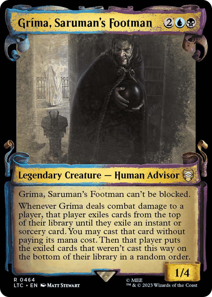 Grima, Saruman's Footman [The Lord of the Rings: Tales of Middle-Earth Commander Showcase Scrolls] | Good Games Adelaide SA