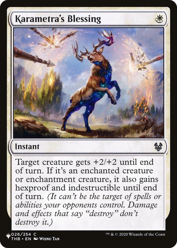 Karametras Blessing 026/254 (The List Reprints)  | Good Games Adelaide SA