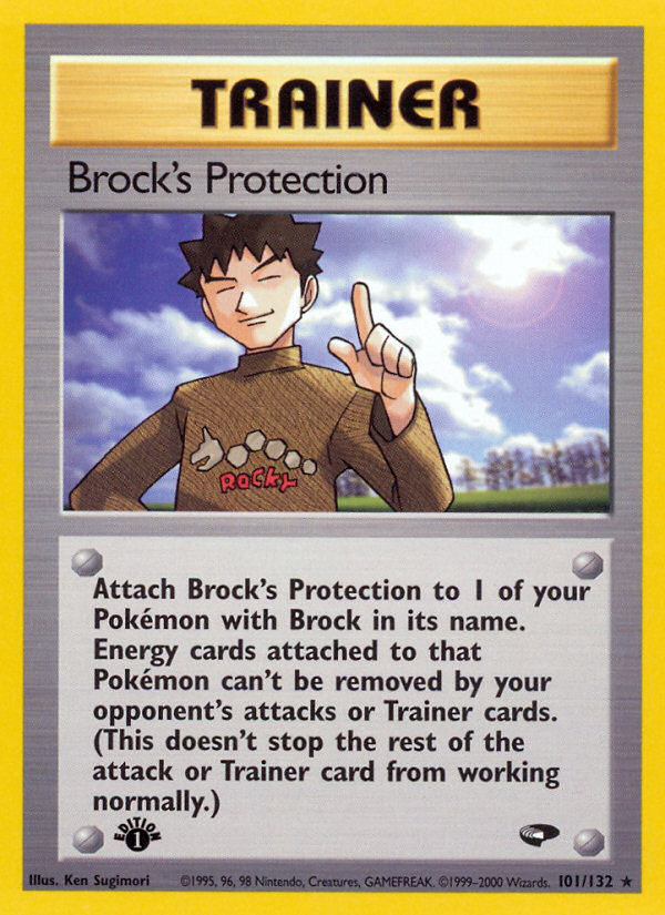 Brock's Protection (101/132) [Gym Challenge 1st Edition] | Good Games Adelaide SA