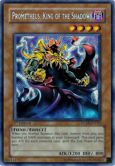 Prometheus, King of the Shadows [FOTB-EN063] Secret Rare | Good Games Adelaide SA