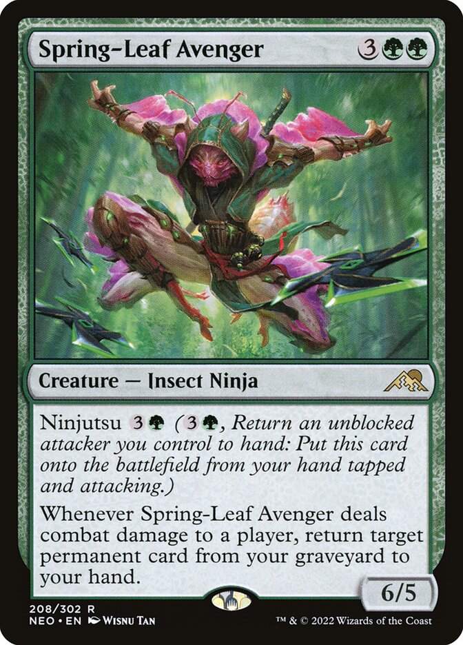 Spring-Leaf Avenger 208 (Kamigawa: Neon Dynasty)  - Foil | Good Games Adelaide SA