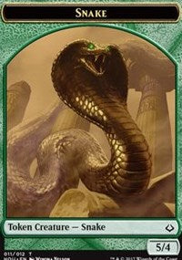 Snake // Warrior Double-sided Token [Hour of Devastation Tokens] | Good Games Adelaide SA