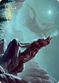 Sarulf's Packmate Art Card (Gold-Stamped Signature) [Kaldheim: Art Series] | Good Games Adelaide SA