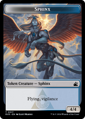 Spirit (0018) // Sphinx Double-Sided Token [Ravnica Remastered Tokens] | Good Games Adelaide SA