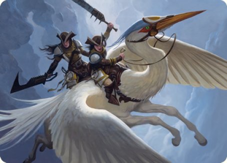 Gryffwing Cavalry Art Card [Innistrad: Crimson Vow Art Series] | Good Games Adelaide SA