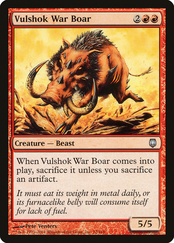 Vulshok War Boar 72 (Darksteel)  | Good Games Adelaide SA