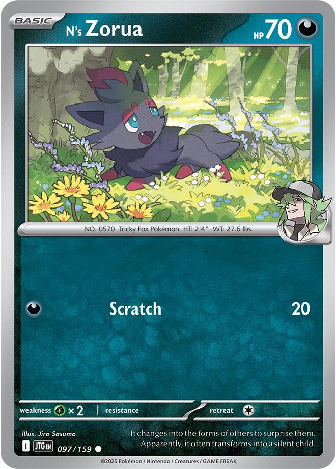 N's Zorua 097/159 (SV09: Journey Together)  | Good Games Adelaide SA