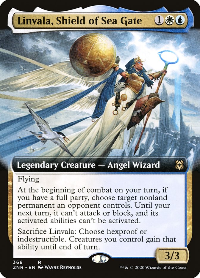 Linvala, Shield of Sea Gate (Extended Art) [Zendikar Rising] | Good Games Adelaide SA