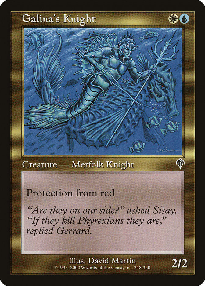 Galina's Knight 248 (Invasion)  - Foil | Good Games Adelaide SA
