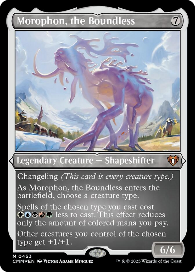 Morophon, the Boundless (Foil Etched) [Commander Masters] | Good Games Adelaide SA