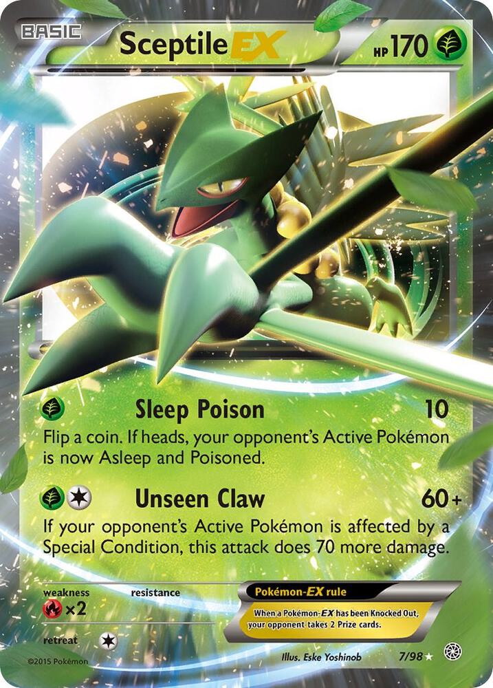 Sceptile EX 7/98 (XY - Ancient Origins)  - Holofoil | Good Games Adelaide SA
