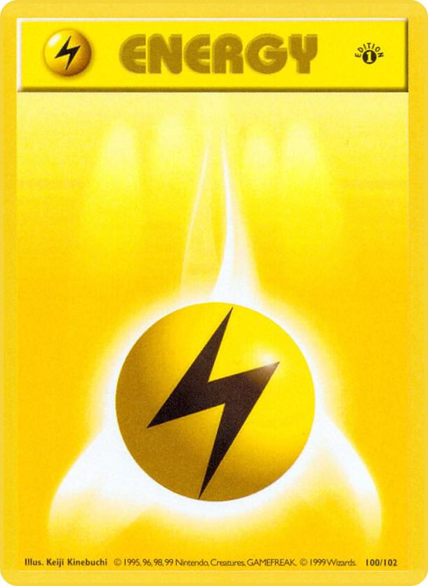 Lightning Energy 100/102 (Base Set (Shadowless))  - 1st Edition | Good Games Adelaide SA