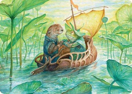 Run Away Together Art Card 11 (Art Series: Bloomburrow)  | Good Games Adelaide SA