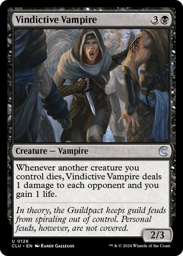Vindictive Vampire [Ravnica: Clue Edition] | Good Games Adelaide SA