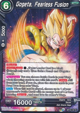 Gogeta, Fearless Fusion [BT12-137] | Good Games Adelaide SA