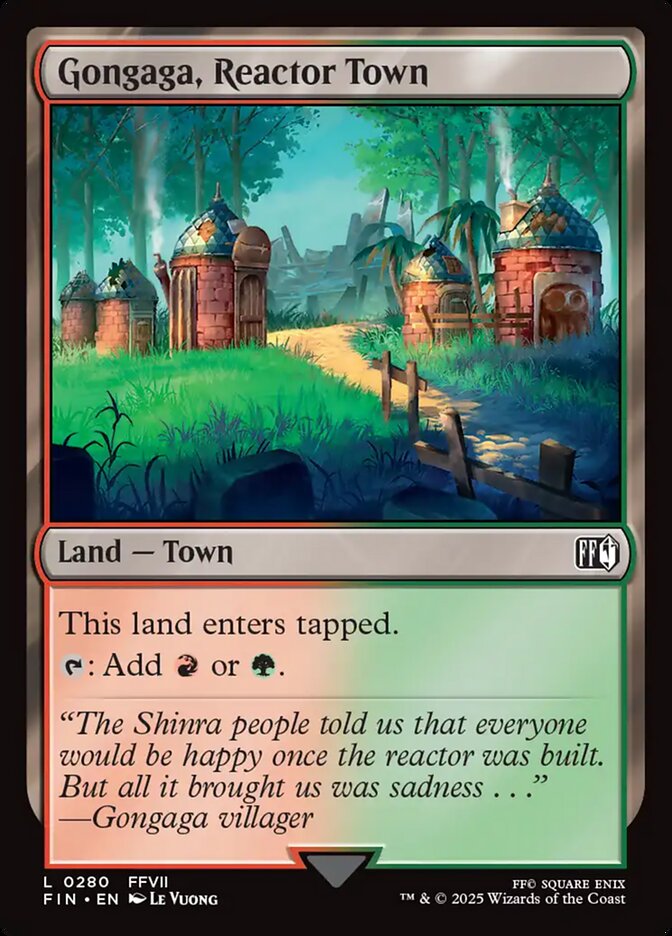 Gongaga, Reactor Town 280 (FINAL FANTASY)  - Foil | Good Games Adelaide SA