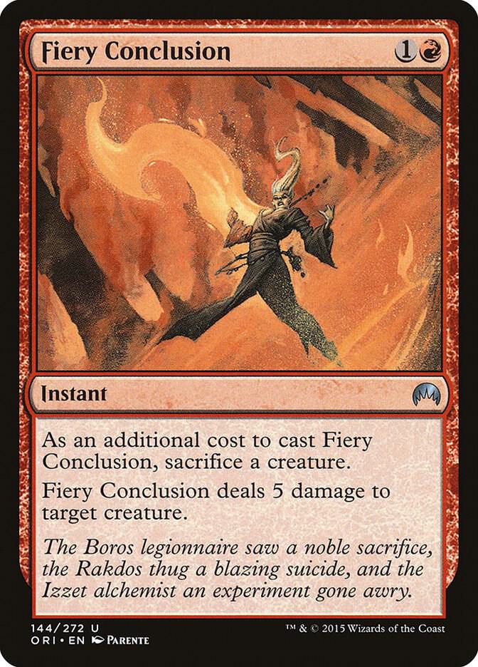 Fiery Conclusion 144 (Magic Origins)  - Foil | Good Games Adelaide SA